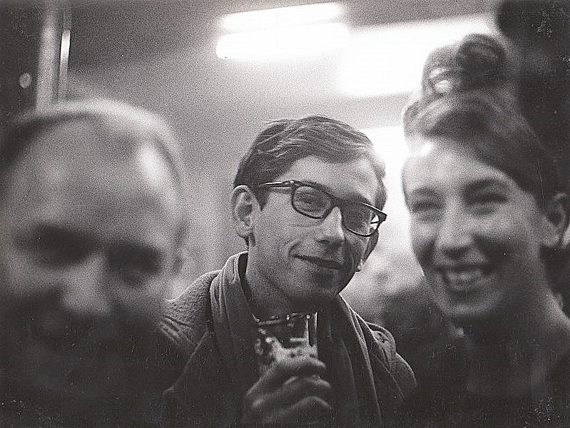 Jaqueline &amp; John Trouillard with Christo in a famous Antwerp Cafe called &quot;Den Engel&quot; in 1964